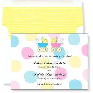  Boy Baby Shower Invitations   Double Blessing Invitation 