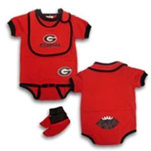  Georgia Bulldogs Baby Onesie: 6 9 Month Size: Sports 