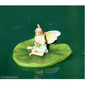   : Garden Fairy on Lily Pad FLoats in pool or pond NEW: Home & Kitchen