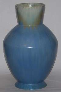 Roseville Pottery Artcraft Blue Floor Vase 455 18  