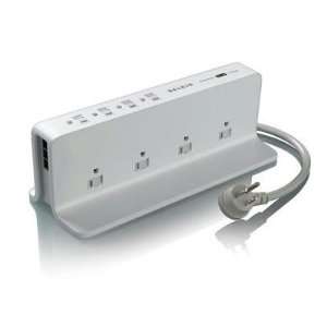   Surge Protector,RJ11Protec.,3195 Joules,8 Outlets,6 Cord Electronics