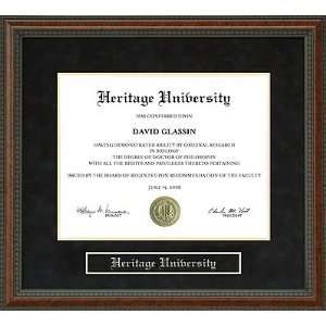 Heritage University Diploma Frame 