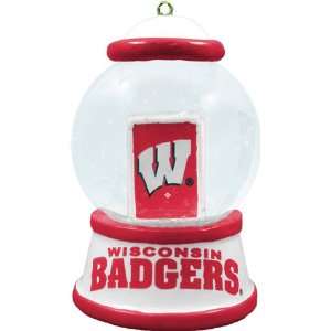  Wisconsin Badgers Mini Waterball Ornament Sports 