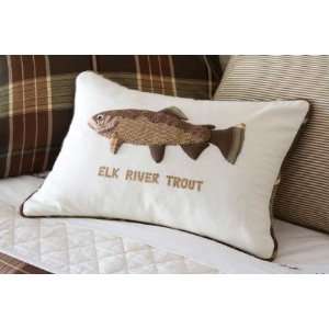 Taylor Linens Elk River Trout Pillow 