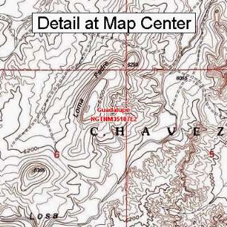  USGS Topographic Quadrangle Map   Guadalupe, New Mexico 