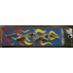  Chrome Plastice Flame Key Hole Guard 2 PC Set: Toys 