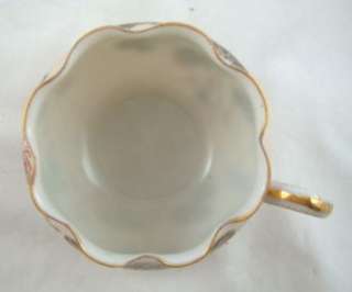 1920s Vintage A.A. Vantine Porcelain Demitasse Cup And Saucer Floral 