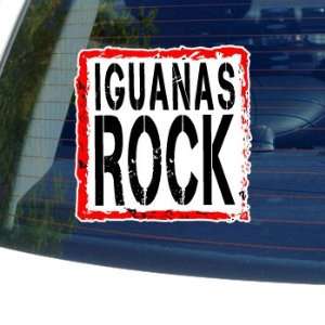  Iguanas Rock   Window Bumper Laptop Sticker: Automotive