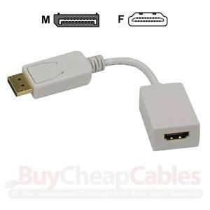   DisplayPort (Male) to HDMI (Female) Adapter Cable Electronics