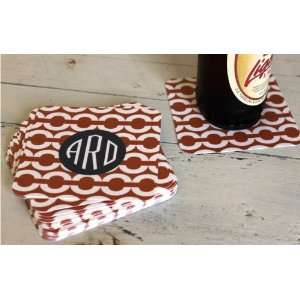    personalized paper coaster sets chain pattern: Home & Kitchen