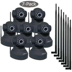   Email Alert, Windows and Mac Compatiable, Black, 7 Pack kit: Camera