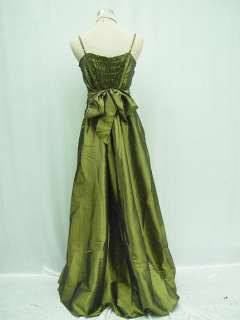 16 18 Green Evening Gown Masquerade Ball Dress  