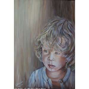   Gigi Artiste Peintre Figuratif   24x32 inches   BAMBIN