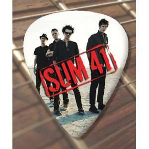  Sum 41 Band Premium Guitar Pick x 5 Medium Musical 