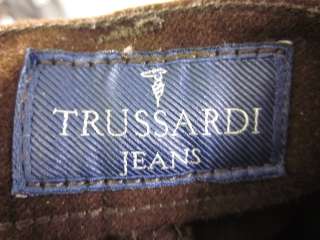 TRUSSARDI JEANS Dark Brown Pants Slacks Trousers Sz 28  
