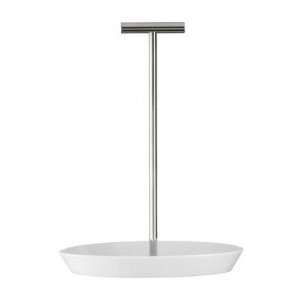  Tric Tray with Stainless Steel Handle in White: Kitchen 