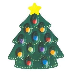  Christmas Tree Deviled Egg Plate 10 159: Kitchen & Dining