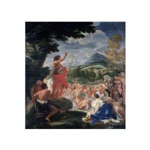   Baciccio   The Sermon Of St. John The Baptist Giclee