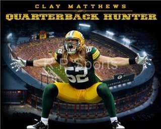 Clay Matthews #52 Packers 16x20 Gallery Wrap Canvas  