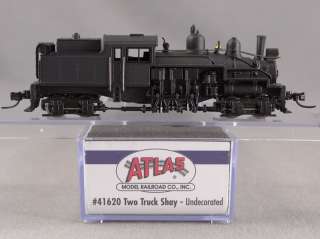 DTD TRAINS   N SCALE ATLAS 41620 TWO TRUCK SHAY STEAM LOCO UNDECORATED 