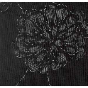  52 Wide METALLIC BLACK SILVER Fabric By The Yard Arts 