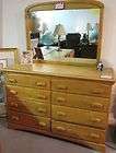 Oak Dresser with Triple Mirror, Durable Metal Bunk Beds items in Power 
