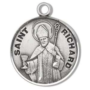  Sterling Silver Patron Saint St Richard Catholic Religious 