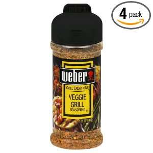 Weber Grill Seasoning Veggie Grill, 5.25 Ounce (Pack of 4):  
