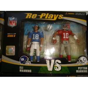   Colts Peyton Manning vs New York Giants Eli Manning 4 Action Figures