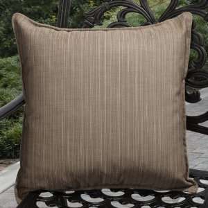  Sunbrella 20 Outdoor Throw Pillows in Light Brown (Set of 