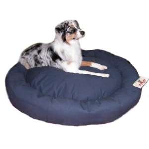  Donut Dog Bed Color: Navy Canvas, Size: X Large (10   14 