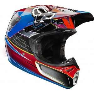  Fox Racing V3 Steel Faith Helmet ECE Silver L: Automotive