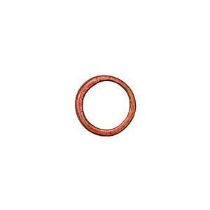  C Koop Enameled Metal Ruby Red Large Ring 16 17mm Beads 