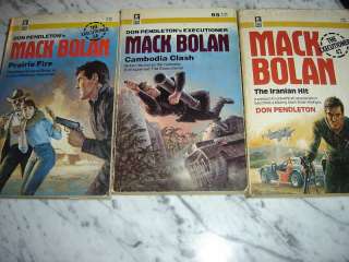 MACK BOLAN THE EXECUTIONER ~ DON PENDLETON ~3 BOOKS !!!  