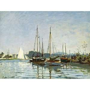  Claude Monet: Bateaux de Plaisance : Art Reproduction Oil 