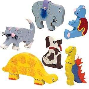  Animal Puzzles (Pack of 6) Toys & Games