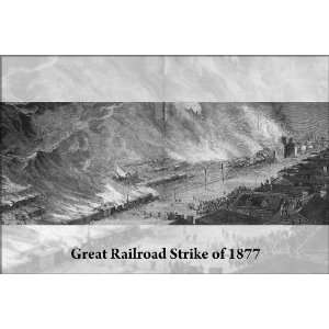  and Union Depot, Great Railroad Strike of 1877   24x36 Poster