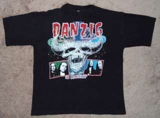 Danzig In Concert Tour t shirt size LARGE Glen The Misfits  