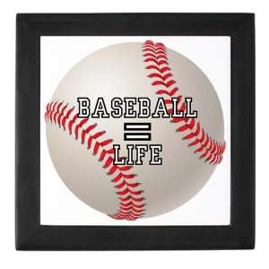  Keepsake Box Black Baseball Equals Life 