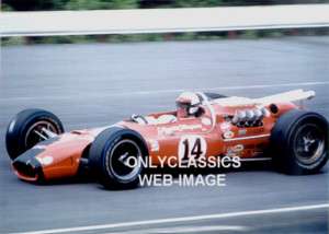 1967 A.J. FOYT #14 COYOTE FORD AUTO RACE PHOTO INDY 500  
