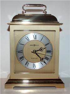 HOWARD MILLER Westminster Chime QUARTZ Anniversary Clock BRASS Mantle 