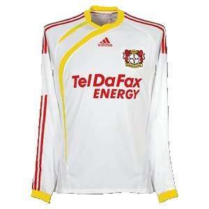 10 11 Bayer Leverkusen Away L/S Authentic Players Jersey  