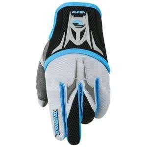  Answer Racing Alpha Gloves   Medium/Sky Blue: Automotive