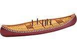 CANOE Cribbage Board NEW Hand Painted Resin with Pegs 090497998836 