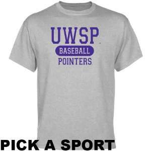  Wisconsin Stevens Point Pointers Ash Custom Sport T shirt 