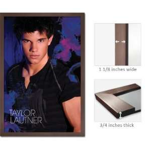  Slate Framed Taylor Lautner Poster Twilight Blue FrPp32226 
