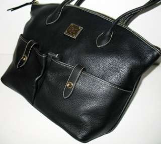   Bourke Black Pebbled Leather Crescent Tote Bag Purse AWL NEW  