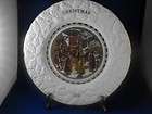 THE COALPORT CHRISTMAS PLATE FOR 1976 WITH GOLD GILDING PRATTS PRINT 
