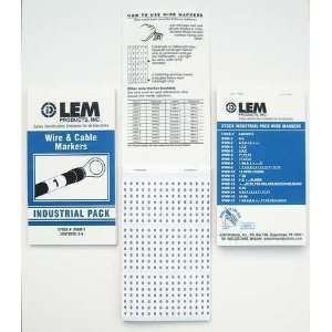  LEM IPWM2 Wire Marker Book,Legend A Z,0 15,+, ,/,