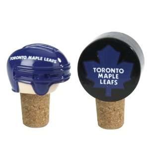 Set of 2 NHL Toronto Maple Leafs Wine Bottle Cork Stoppers:  